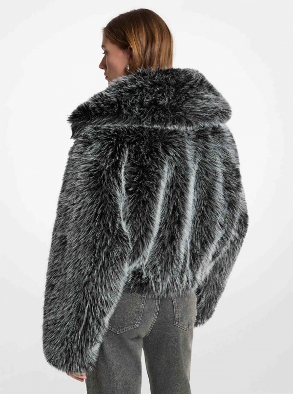 Michael Kors Faux Fur Blouson Jacket
