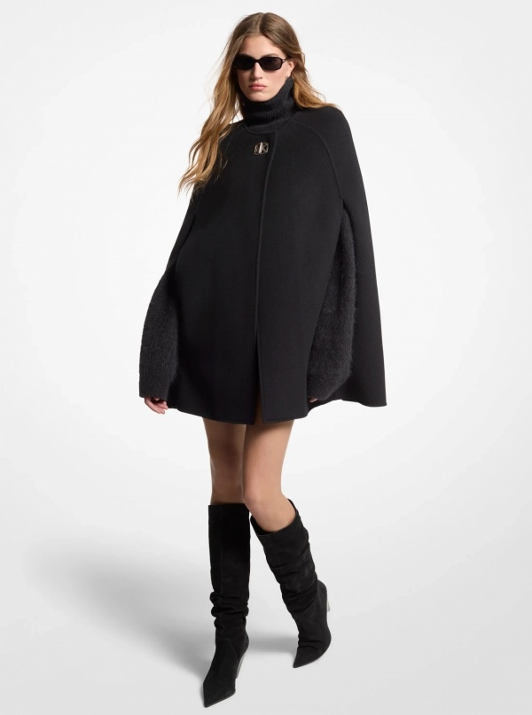 Michael Kors Wool Blend Cape