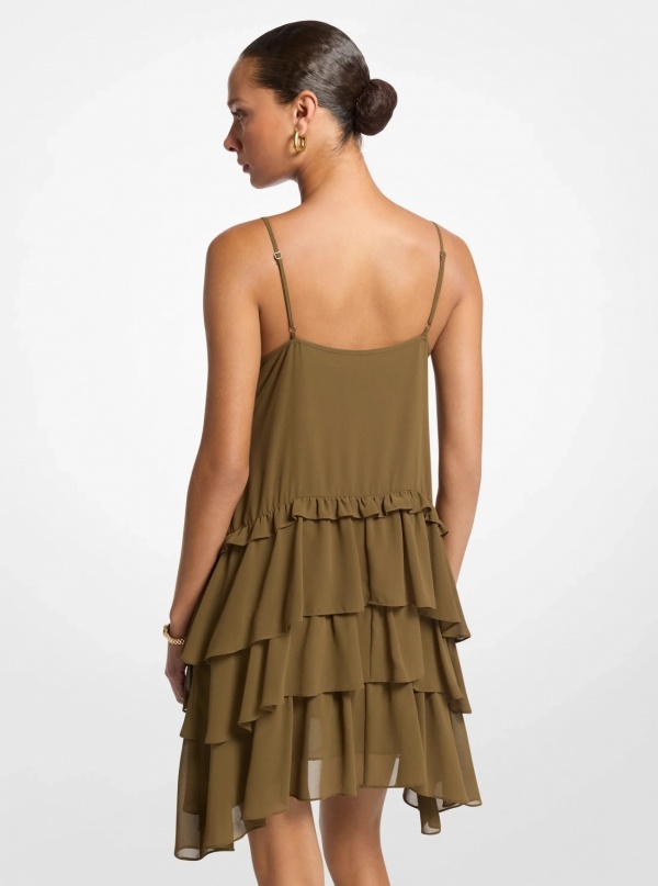 Michael Kors Georgette High-Low Tank Dress
