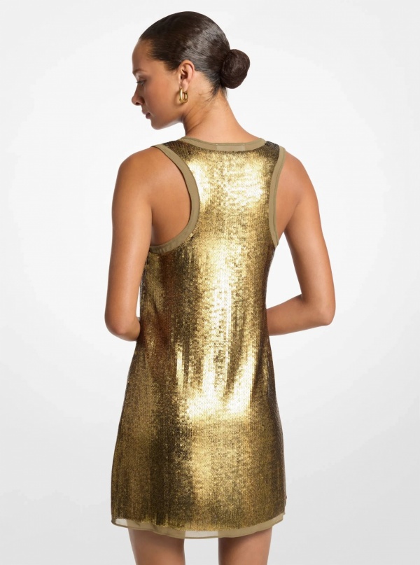 Michael Kors Sequined Georgette Dress