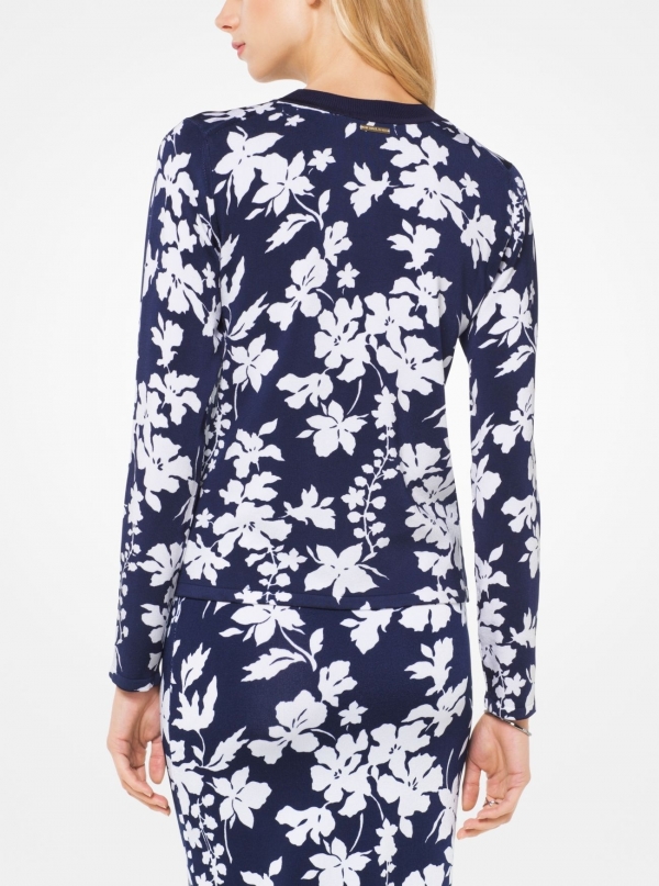 MICHAEL Michael Kors Floral Stretch-Viscose Pullover