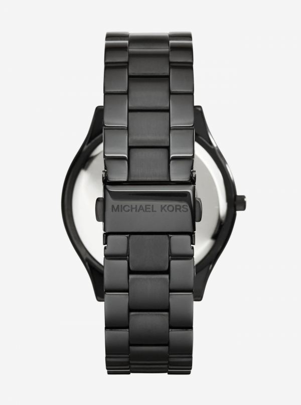 Michael Kors Slim Runway Black Stainless Steel Watch