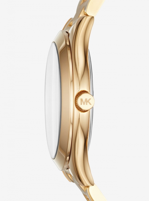Michael Kors Mini Slim Runway Gold-Tone Watch