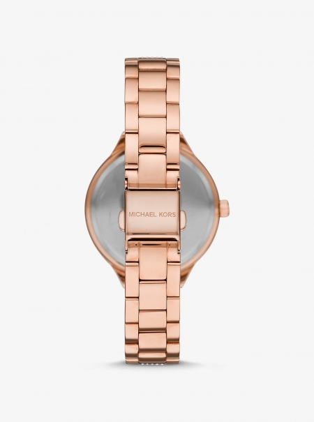 Michael Kors Pavé Rose Gold-Tone Watch