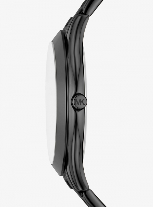 Michael Kors Oversized Slim Runway Black-Tone Watch