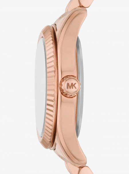 Michael Kors Petite Lexington Pavé Rose Gold-Tone Watch