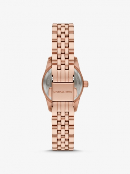 Michael Kors Petite Lexington Pavé Rose Gold-Tone Watch