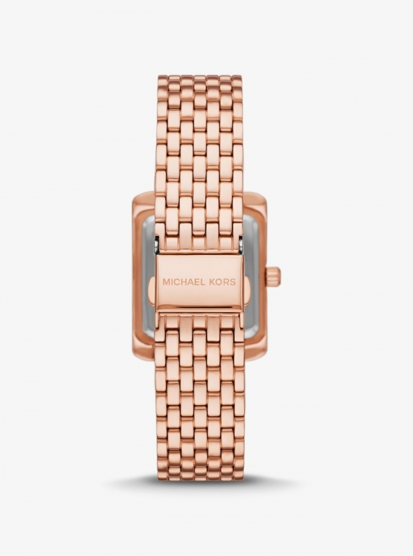 Michael Kors Petite Emery Pavé Rose Gold-Tone Watch