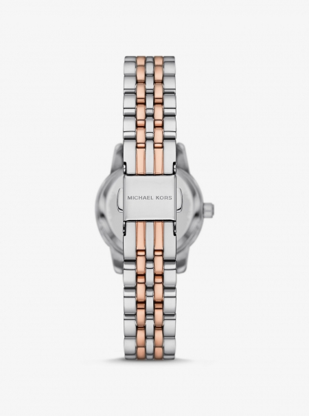 Michael Kors Lexington Pavé Two-Tone Watch and Slider Bracelet Gift Set