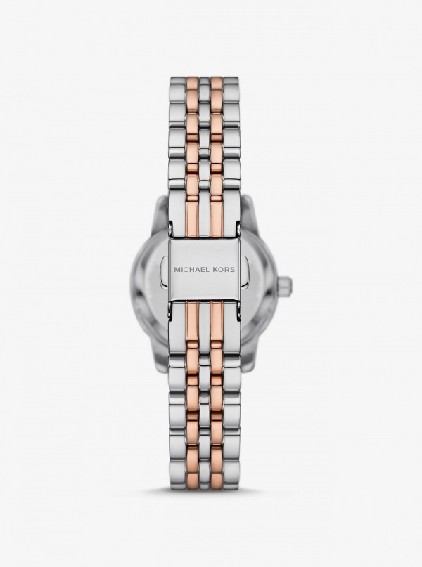 Michael Kors Lexington Pavé Two-Tone Watch and Slider Bracelet Gift Set