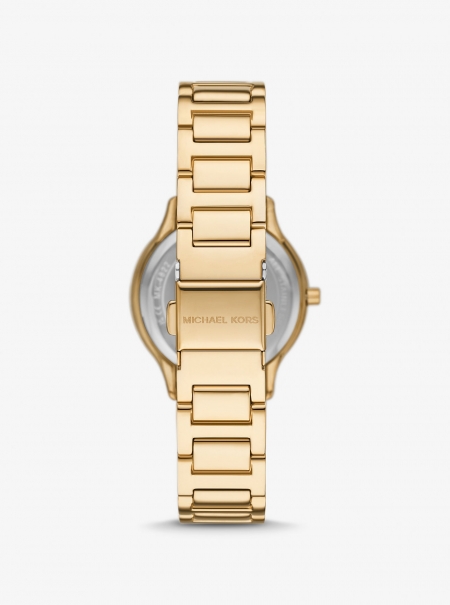 Michael Kors Mini Sage Pavé Gold-Tone Watch