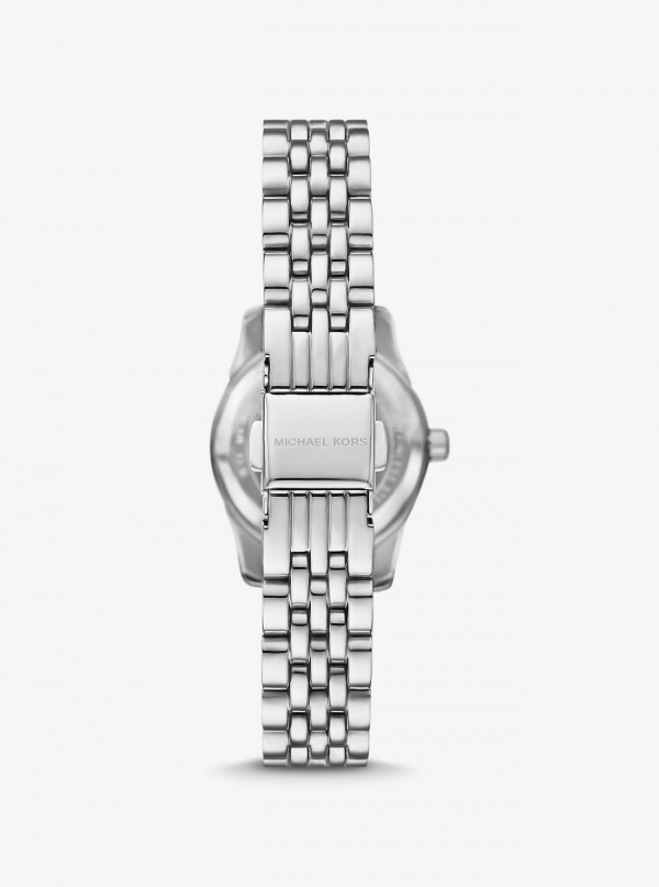 Michael Kors Petite Lexington Pavé Silver-Tone Watch