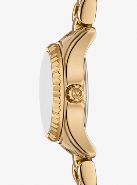 Michael Kors Mini Lexington Pavé Gold-Tone Watch
