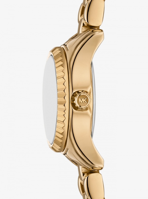 Michael Kors Mini Lexington Pavé Gold-Tone Watch