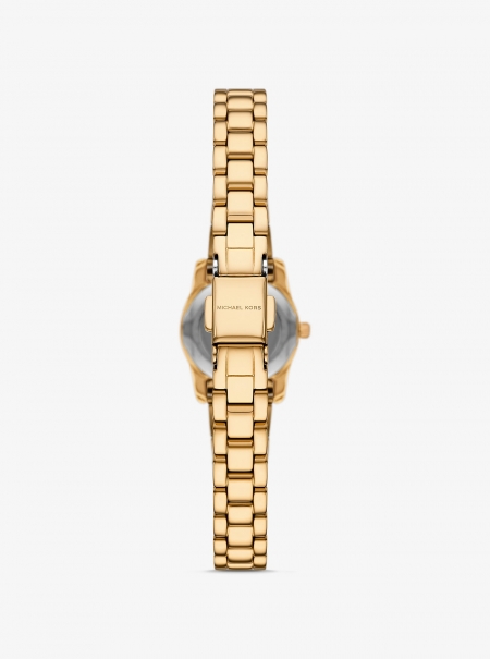 Michael Kors Mini Lexington Pavé Gold-Tone Watch