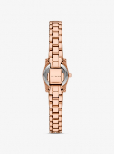 Michael Kors Mini Lexington Pavé Rose Gold-Tone Watch