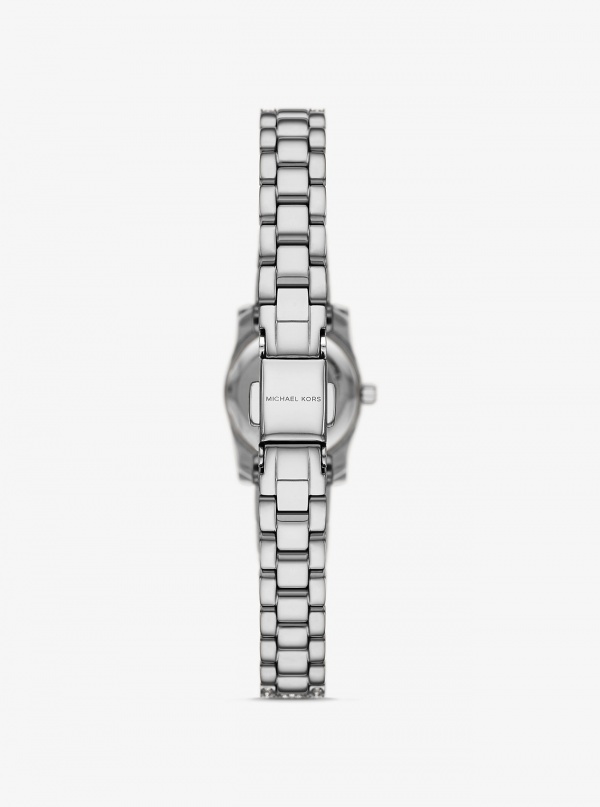 Michael Kors Mini Lexington Pavé Silver-Tone Watch
