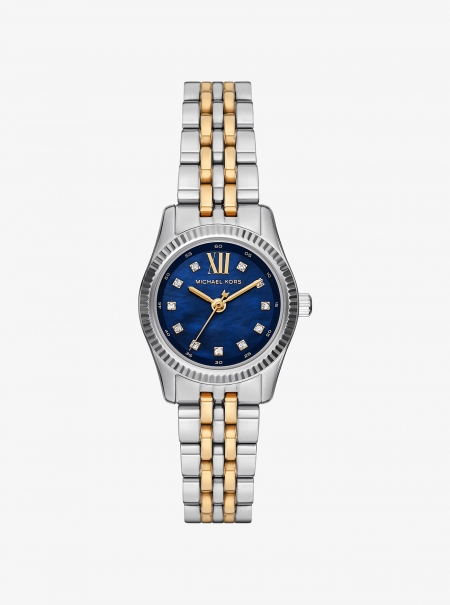 Michael Kors Mini Lexington Pavé Two-Tone Watch