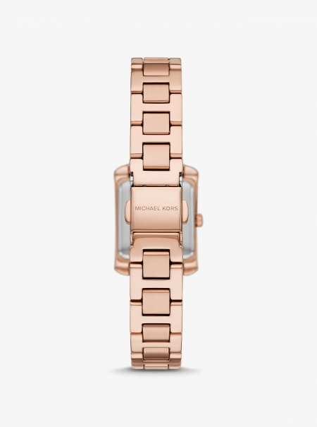 Michael Kors Mini Emery Pavé Rose Gold-Tone Watch