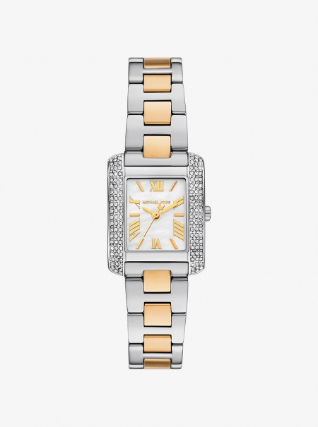Michael Kors Petite Emery Pavé Two-Tone Watch