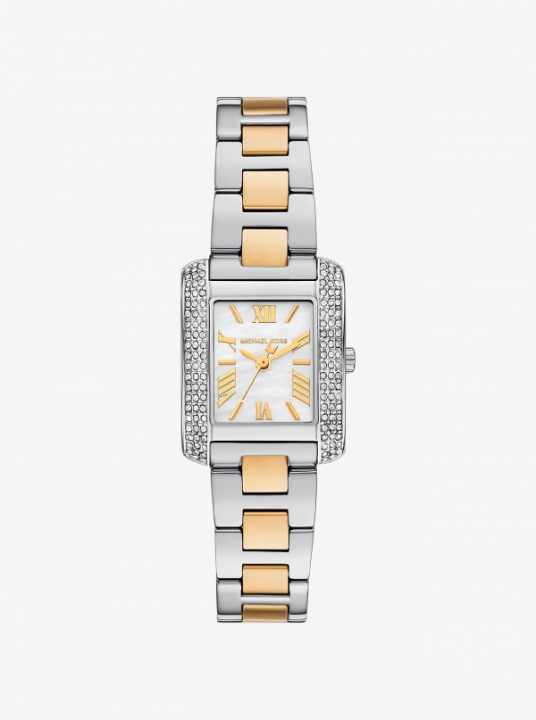 Michael Kors Petite Emery Pavé Two-Tone Watch