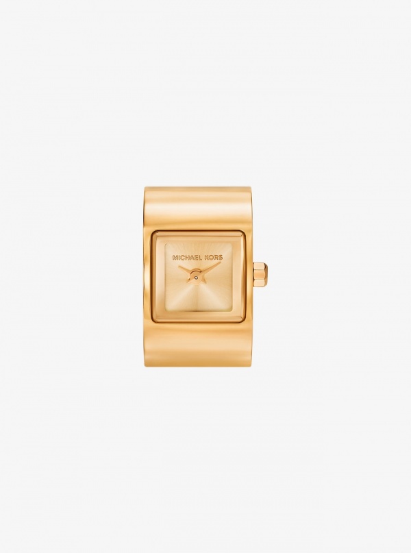 Michael Kors Darrington Gold-Tone Ring Watch