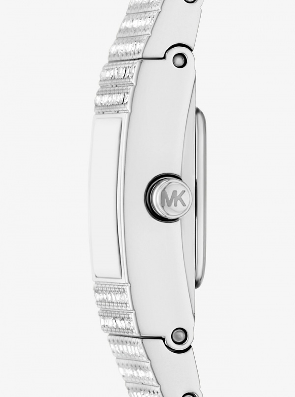 Michael Kors Mini Darrington Pavé Silver-Tone Watch
