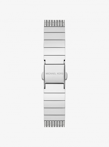 Michael Kors Mini Darrington Pavé Silver-Tone Watch