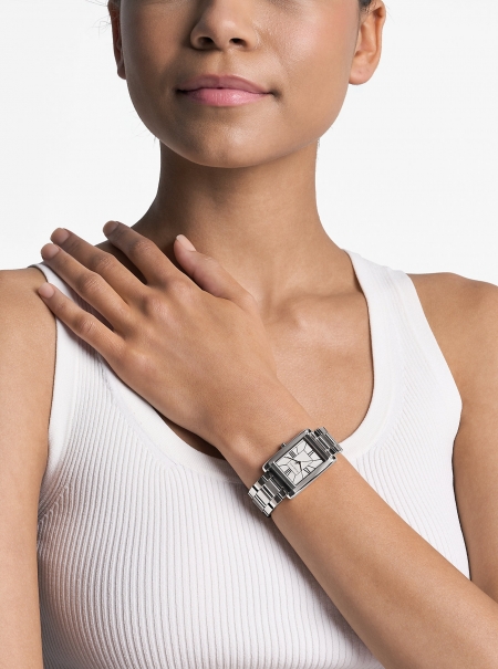 Michael Kors Essex Silver-Tone Watch