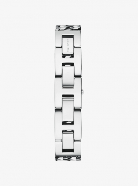 Michael Kors Mini Darrington Silver-Tone Chain-Link Watch