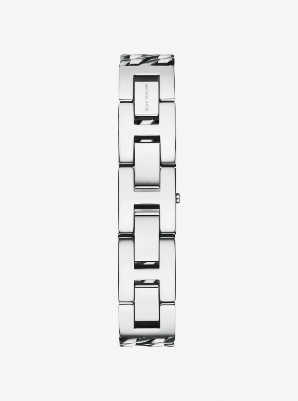 Michael Kors Mini Darrington Silver-Tone Chain-Link Watch