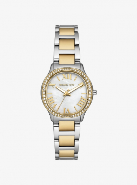 Michael Kors Mini Sage Pavé Two-Tone Watch