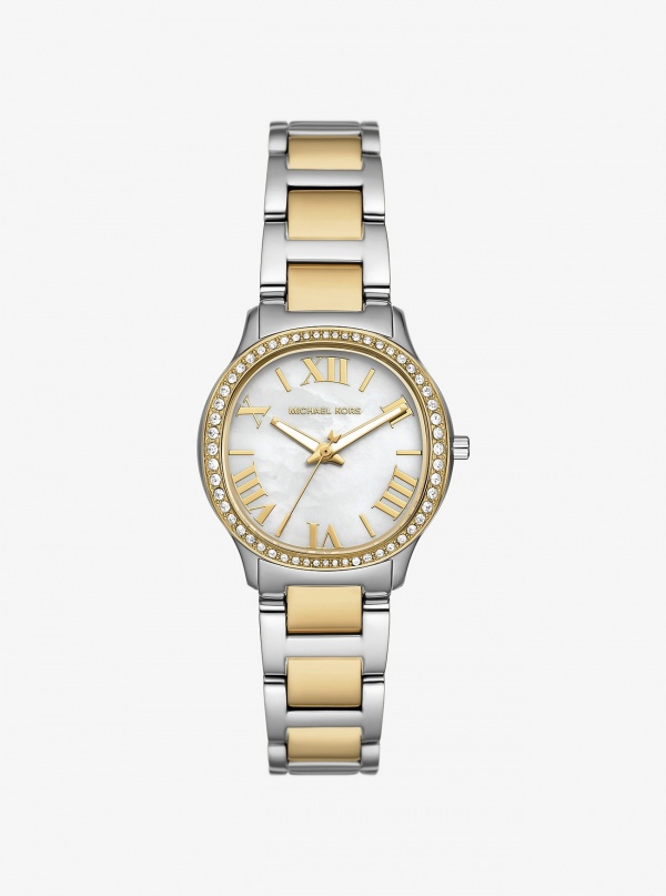 Michael Kors Mini Sage Pavé Two-Tone Watch
