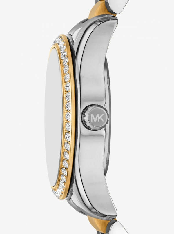 Michael Kors Mini Lexington Pavé Two-Tone Watch