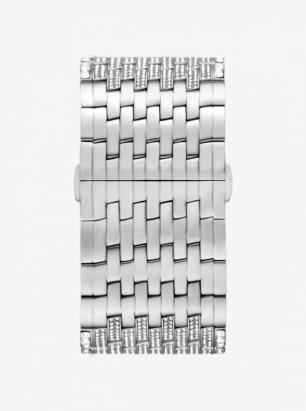 Michael Kors Limited-Edition Georgie Pavé Silver-Tone Watch