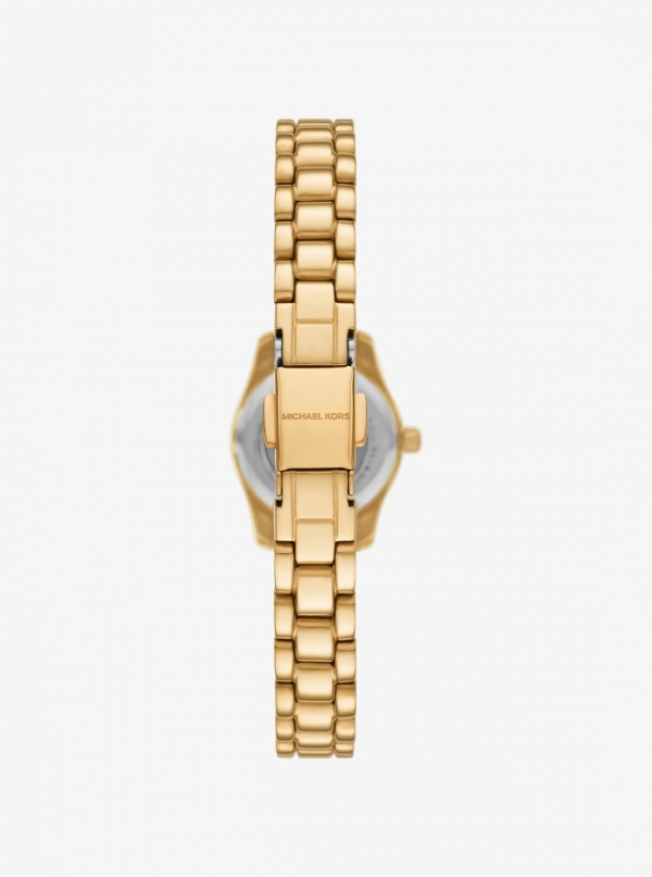 Michael Kors Petite Lexington Pavé Gold-Tone Watch and Jewelry Gift Set