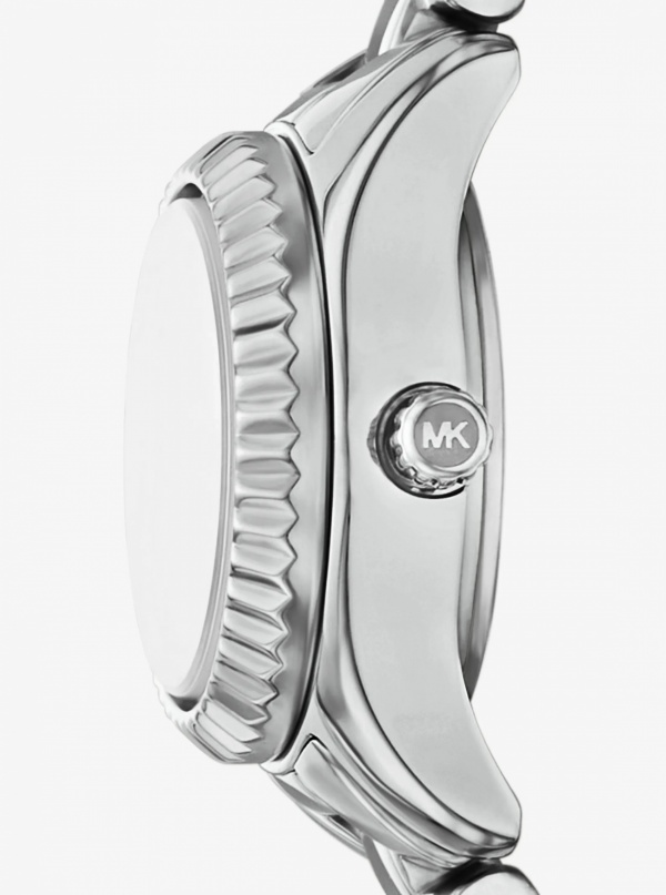 Michael Kors Petite Lexington Pavé Silver-Tone Watch and Jewelry Gift Set