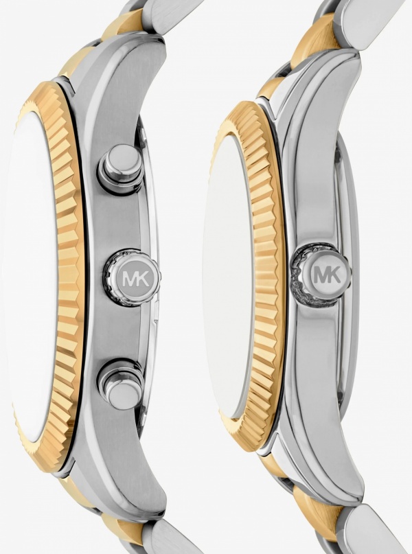 Michael Kors Lexington His and Hers Two-Tone Watch Set