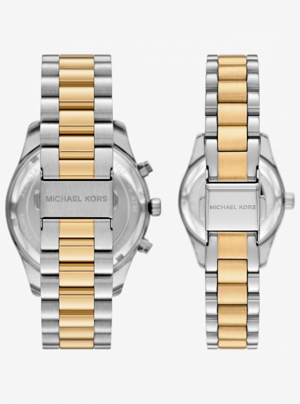 Michael Kors Lexington His and Hers Two-Tone Watch Set