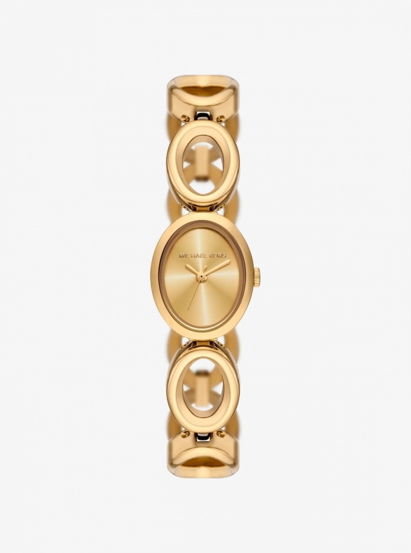Michael Kors Mini Maude Gold-Tone Link Watch