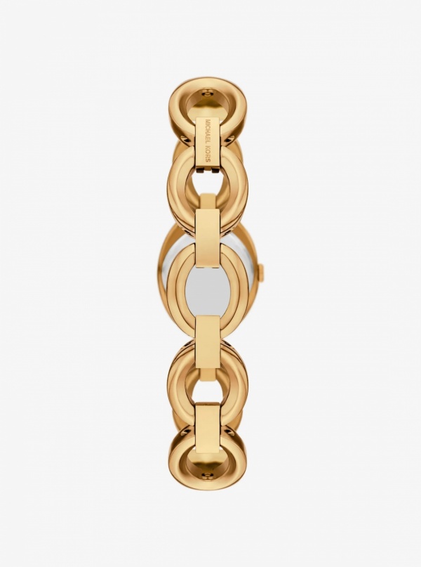 Michael Kors Mini Maude Gold-Tone Link Watch
