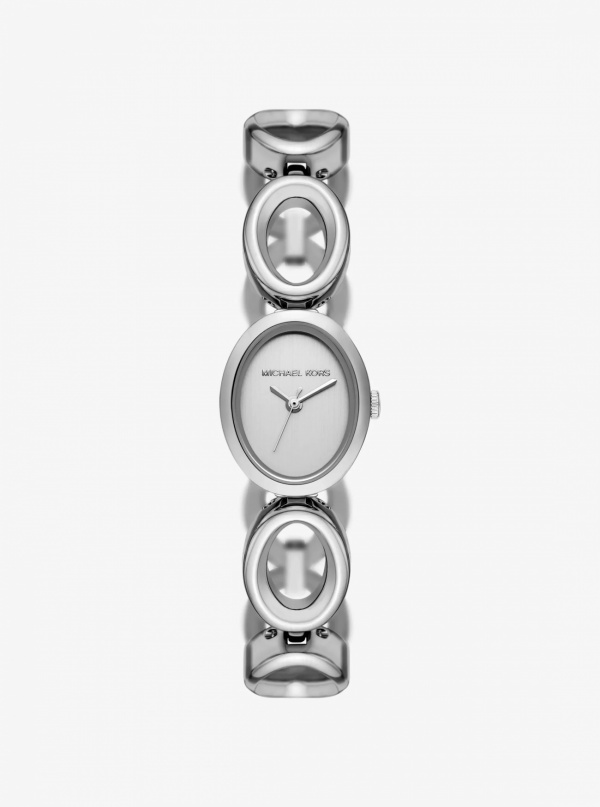Michael Kors Mini Maude Silver-Tone Link Watch