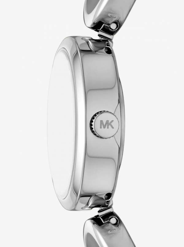Michael Kors Mini Maude Silver-Tone Link Watch