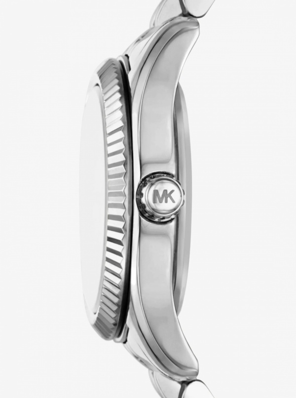 Michael Kors Mini Lexington Pavé Silver-Tone Watch