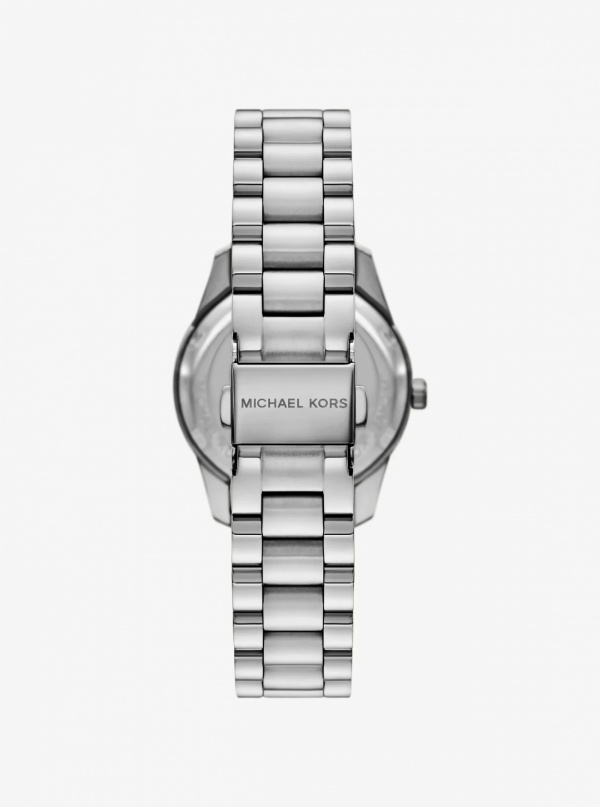 Michael Kors Mini Lexington Pavé Silver-Tone Watch