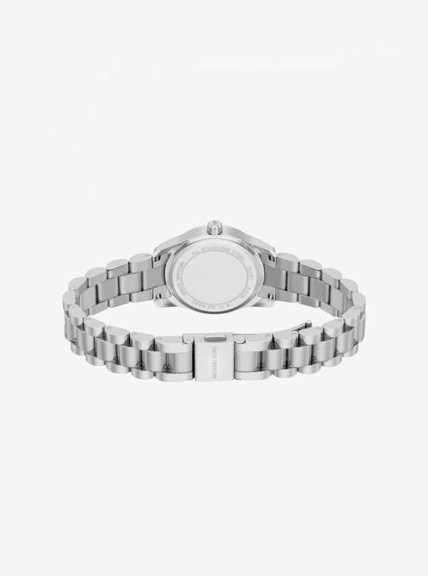 Michael Kors Petite Lexington Pavé Silver-Tone Watch