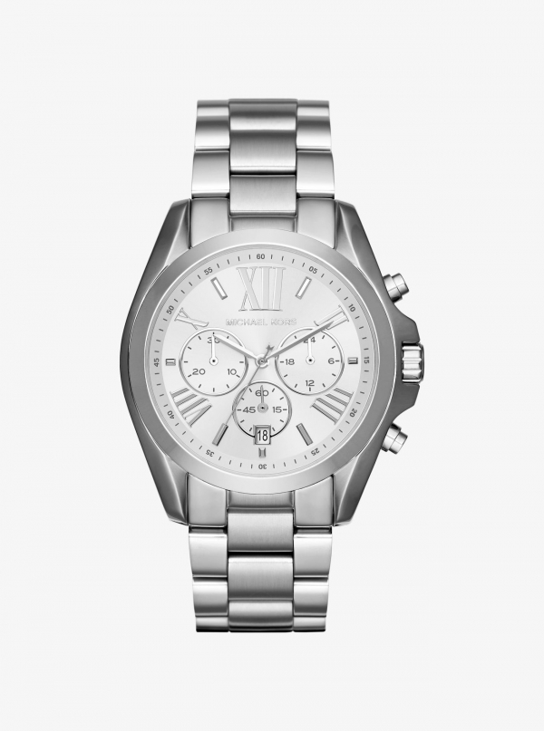 Michael Kors Oversize Bradshaw Silver-Tone Watch