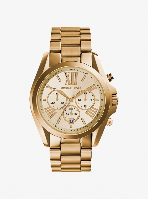 Michael Kors Bradshaw Gold-Tone Stainless Steel Watch