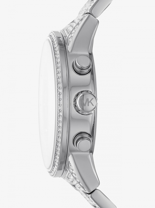 Michael Kors Ritz Pavé Silver-Tone Watch