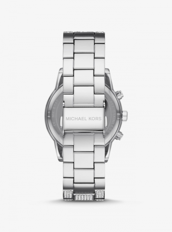 Michael Kors Ritz Pavé Silver-Tone Watch